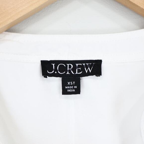 J.Crew Delilah Dress Cotton Poplin White Size XS Tall NWT - Picture 4 of 11